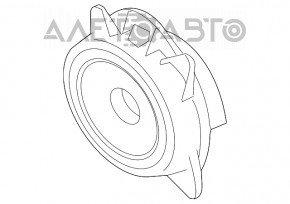 Динамик дверной передний левый JBL Toyota Camry v40