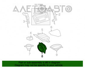 Динамик дверной передний правый JBL Toyota Camry v40