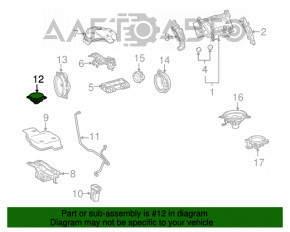 Difuzor central pentru torpedou Lexus CT200h 11-17