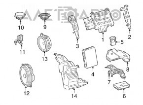 Динамик торпедный правый Lexus CT200h 11-17