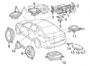 Difuzor portiera fata stanga Lexus RX350 RX450h 16-22 Mark Levinson