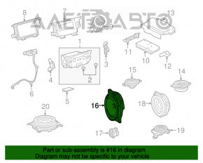 Difuzor ușă față dreapta Lexus ES300h ES350 13-18