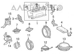 Difuzor central pentru torpedou Lexus ES300h ES350 13-18