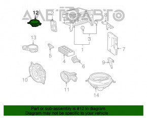 Difuzor central pentru torpila Lexus LS460 LS600h 07-12