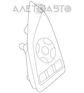 Butoanele de control de pe volanul stâng al Mitsubishi Outlander 14-21