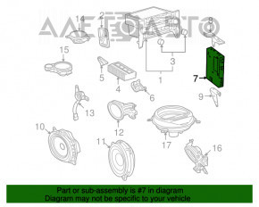 Modul de control al satelitului Lexus LS460 07-12