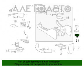 Auxiliary Jack USB Toyota Highlander 08-12 AUX