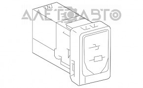 Hub USB, AUX Toyota Sienna 11-20