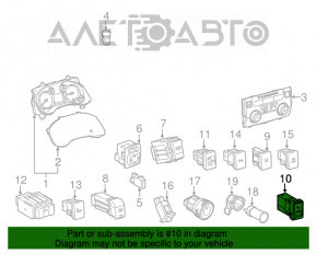 Hub USB, AUX Toyota Sienna 11-20