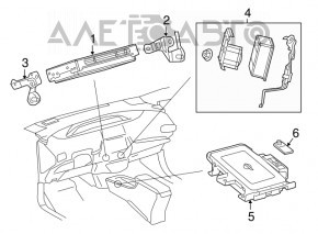 Pad de încărcare wireless Toyota Prius 16-