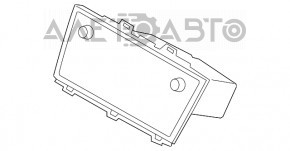 Player radio display Subaru Outback 15-19 Fujitsu, zgârietură