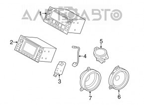 Radio cu casetofon Subaru XV Crosstrek 13-17