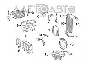 Магнитофон, CD-changer, Радио, Панель Lexus ES300 ES330 царапины, вздулся хром, потерт