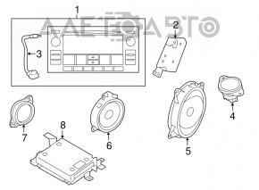 Радио Subaru Forester 14-18 SJ harman kardon