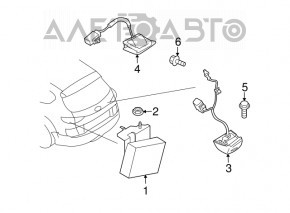 Chatul camerei de spate a computerului Subaru B10 Tribeca