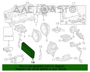 Amplificatorul Lexus NX300 NX300h 18-19 fără navigație