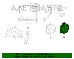 Difuzorul din spate stânga Subaru Outback 20- harman kardon