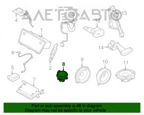 Difuzorul din torpedoul dreapta al Subaru Outback 20- harman kardon