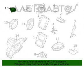 Динамик в торпеде центральный Subaru Outback 20- harman kardon