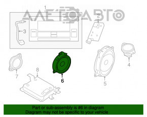 Difuzor spate stânga Subaru Forester 14-18 SJ Harman Kardon