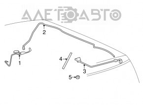 Antena de radio telescopică pentru Lexus RX300 RX330 RX350 RX400h 04-09 tip 2