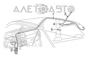 Антенна шток Lexus IS200 IS300 99-05