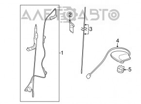 Antena Toyota Sienna 11-15 față nouă OEM originală