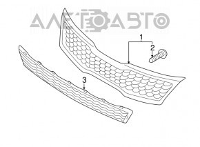 Grila radiatorului Kia Optima 11-13 pre-restilizare