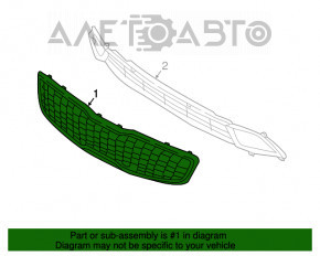 Решетка радиатора grill Kia Forte 4d 17-18 рест