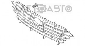 Grila radiatorului Hyundai Sonata 20- SE cromată cu emblemă