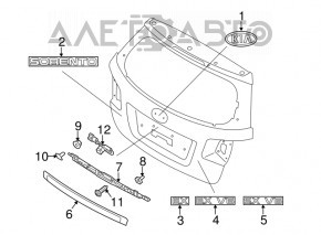 Emblema KIA hayon Kia Sorento 10-15 rest nou original OEM