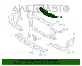 Husa televizor Kia Forte 4d 17-18 restilizat nou OEM original