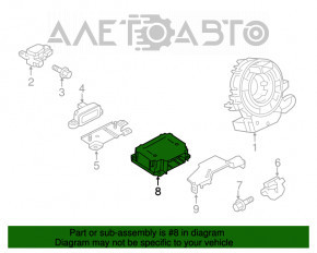 Модуль srs airbag компьютер подушек безопасности Mitsubishi Outlander Sport ASX 10-