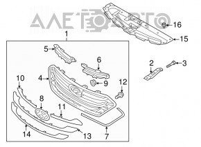 Накладка телевизора Hyundai Santa FE Sport 17-18 2.4 потерта