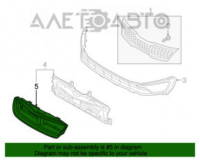 Jaluzele deflectorului de radiator pentru Kia Optima 11-13 pre-restilizare