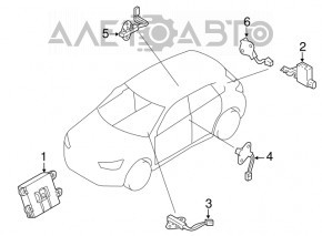 MODUL DE CONTROL AL RECEPTORULUI FĂRĂ CHEIE Mitsubishi Outlander 14-15 pre-restilizare