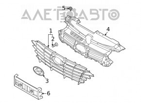 Рама каркас решетки радиатора grill Hyundai Sonata 20-22 SE