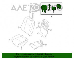 Suport de cap cu display dreapta Nissan Pathfinder 13-20