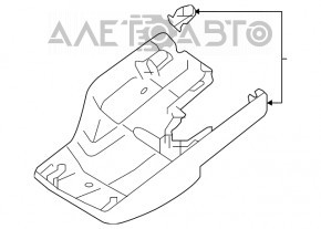 Husa oglinzii interioare pentru Lexus NX300 NX300h 18-21 cu camera