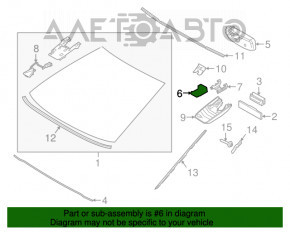 Camera de monitorizare a benzii pentru Toyota Camry v70 18- pe parbriz.