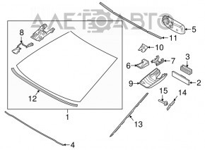 Camera de monitorizare a benzii pentru Toyota Camry v70 18- pe parbriz.