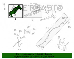 Motorul spălătorului de parbriz din spate pentru Subaru B9 Tribeca