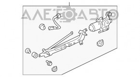 Трапеция дворников очистителя с мотором Subaru b10 Tribeca