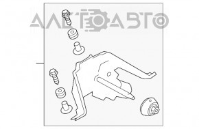 Trapezul de curățare cu motor spate pentru Subaru Outback 20-