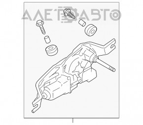 Trapezul spătarului cu motor spate 5d Subaru Impreza 17 - cipul este defect