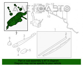 Trapezul spătarului cu motor spate 5d Subaru Impreza 17 - cipul este defect