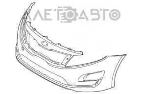 Бампер передний голый Kia Optima 14-15 рест