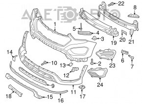 Bara față goală Hyundai Santa Fe 13-16 nouă, neoriginală