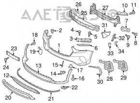 Bara față goală Hyundai Santa Fe 17-19 nouă, neoriginală