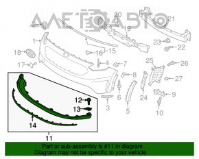 Buza bara fata Kia Niro 17-19 HEV, PHEV structura, zgarieturi